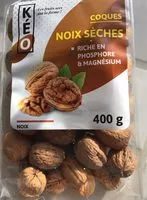 Jumlah gula yang masuk Noix Sèches