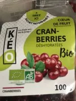 Jumlah gula yang masuk Cranberries deshydratees