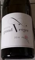 Sucre et nutriments contenus dans Domaine de grand verger 2014