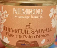 Amount of sugar in Chevreuil Sauvage Figues et Pain d'épices