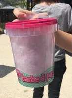 Suhkru kogus sees Barbe a papa