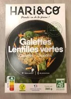 入っている砂糖の量 Galettes Lentilles Vertes - Oignons - Carottes