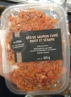 入っている砂糖の量 Dés de Saumon Fumé aux Graines de Pavot et de Sésame