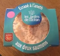 Zuckermenge drin Ecrasé à l'aneth et aux deux saumons