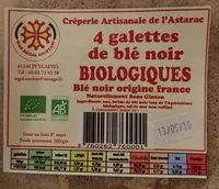 Sucre et nutriments contenus dans Creperie artisanale de l astarac