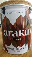 Sucre et nutriments contenus dans Araku coffee