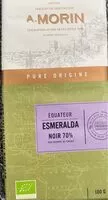 चीनी की मात्रा Equateur Esmeralda Noir 70%