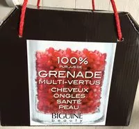 入っている砂糖の量 100% pur jus de grenade multi-vertus