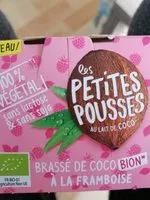 Sucre et nutriments contenus dans Les petites pousses au lait de coco