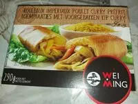 Cantidad de azúcar en Rouleaux impériaux poulet curry préfrit x 4