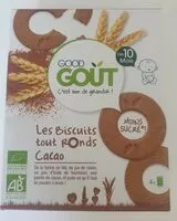 Sokerin määrä sisällä Les biscuits tout ronds cacao