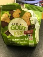 Sokerin määrä sisällä Les animaux tout bio nappés de chocolat