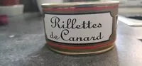 入っている砂糖の量 Rillettes de canard