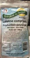 Sucre et nutriments contenus dans Spiruline du soleil