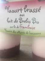 Jumlah gula yang masuk Yaourt brassé au lait de brebis sur lit de framboise