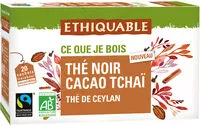 Jumlah gula yang masuk Thé noir cacao tchaï