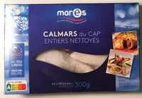 Amount of sugar in Calmars du Cap entiers nettoyés