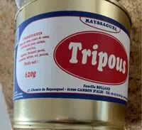 चीनी की मात्रा Tripoux