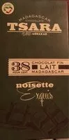 Suhkru kogus sees Chocolat lait Noisettes exquis