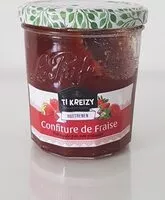 Quantité de sucre dans Confiture de fraises