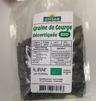 Suhkru kogus sees Graine de courge décortiquée bio