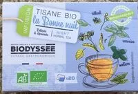 Sokerin määrä sisällä Tisane BIO « bonne nuit »