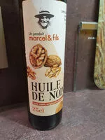 Sokerin määrä sisällä Huile de Noix
