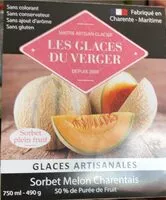 Quantité de sucre dans Sorbet melon charentais