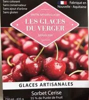 Quantité de sucre dans Sorbet cerise