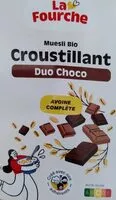 Zuckermenge drin Muesli Croustillant Duo Choco Bio