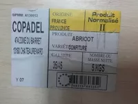 Sucre et nutriments contenus dans Copadel