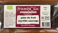 Suhkru kogus sees Pate de fruit myrtille