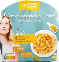 Cantidad de azúcar en Salade de conchigliette au poulet et épices douces