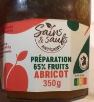 Quantité de sucre dans Préparation 65% fruits