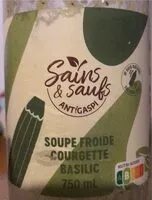 Quantité de sucre dans Soupe froide Courgette Basilic