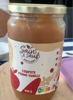 Quantité de sucre dans Compote pomme-vanille