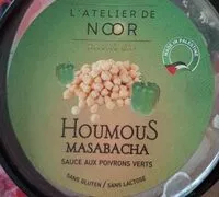 Sokerin määrä sisällä Houmous masabacha