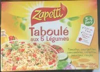 Jumlah gula yang masuk Taboulé aux 5 legumes