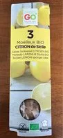 Suhkru kogus sees 3 moelleux bio citron de Sicile