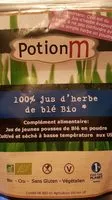 Sucre et nutriments contenus dans Potionm