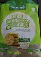 İçindeki şeker miktarı Mini galettes de lentilles