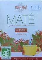 चीनी की मात्रा Maté et épices