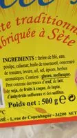 Quantité de sucre dans Tielle