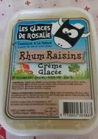 Cantidad de azúcar en Crème glacée rhum raisins