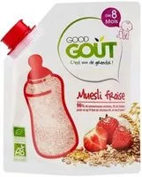 Sokerin määrä sisällä Muesli Fraise