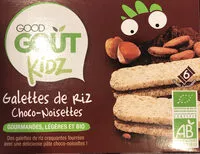 Sokerin määrä sisällä Galettes de riz Choco-Noisettes