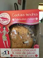 Sokerin määrä sisällä Tendres cookies choco-pecan x4