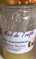 Sokerin määrä sisällä Miel de trefle