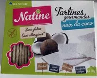 Sucre et nutriments contenus dans Natine