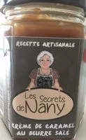 Sucre et nutriments contenus dans Les secrets de nany